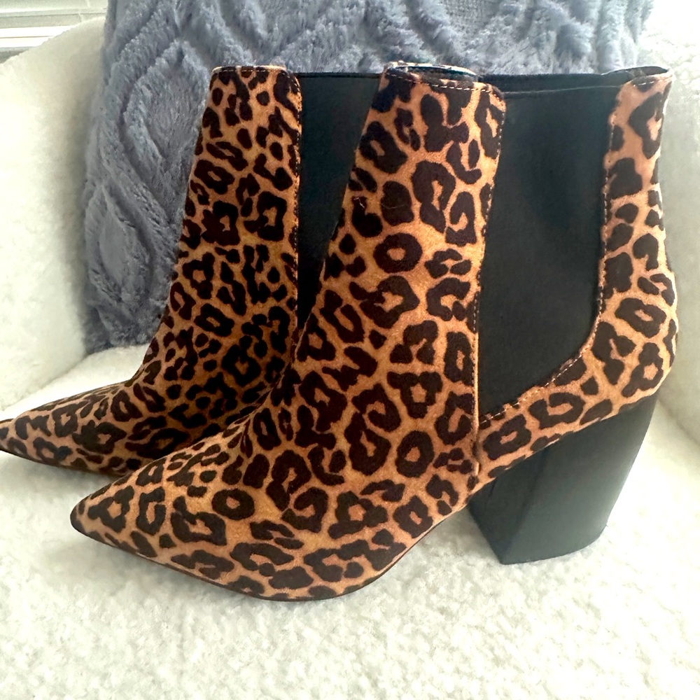 Kittenish Leopard Print Booties
